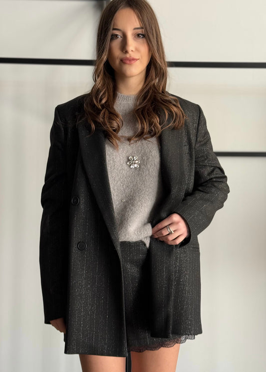 Blazer KONTATTO doppiopetto con lurex