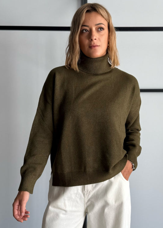 Maglia over olio collo alto - ZAHJR