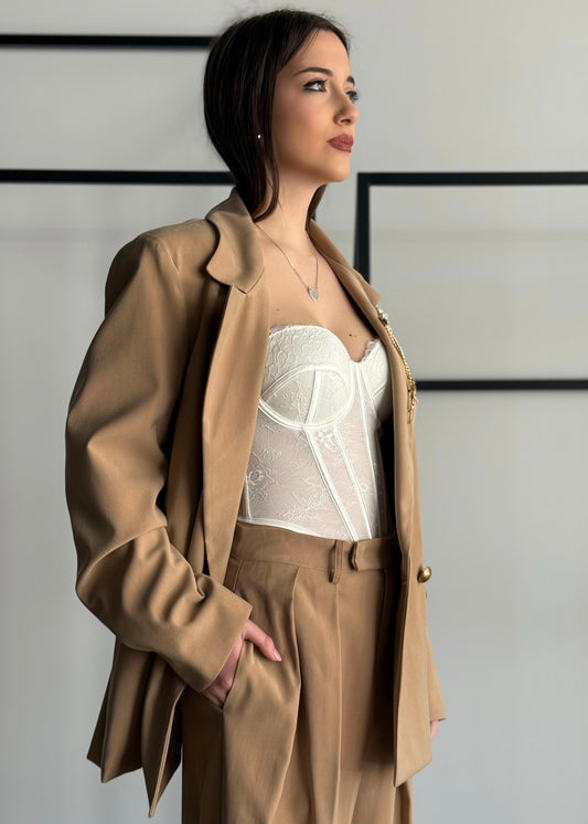 Blazer ZAHJR doppiopetto con bottoni oro