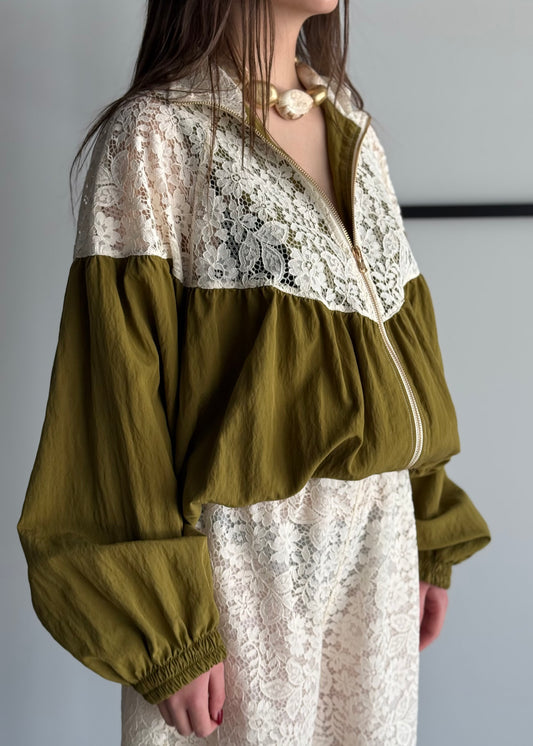 Giacca olio KIKISIX con pizzo