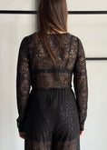 Carica l'immagine nel visualizzatore della galleria, Body ZAHJR in pizzo nero
