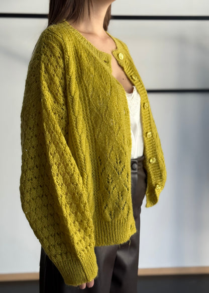 Cardigan in mohair -KONTATTO