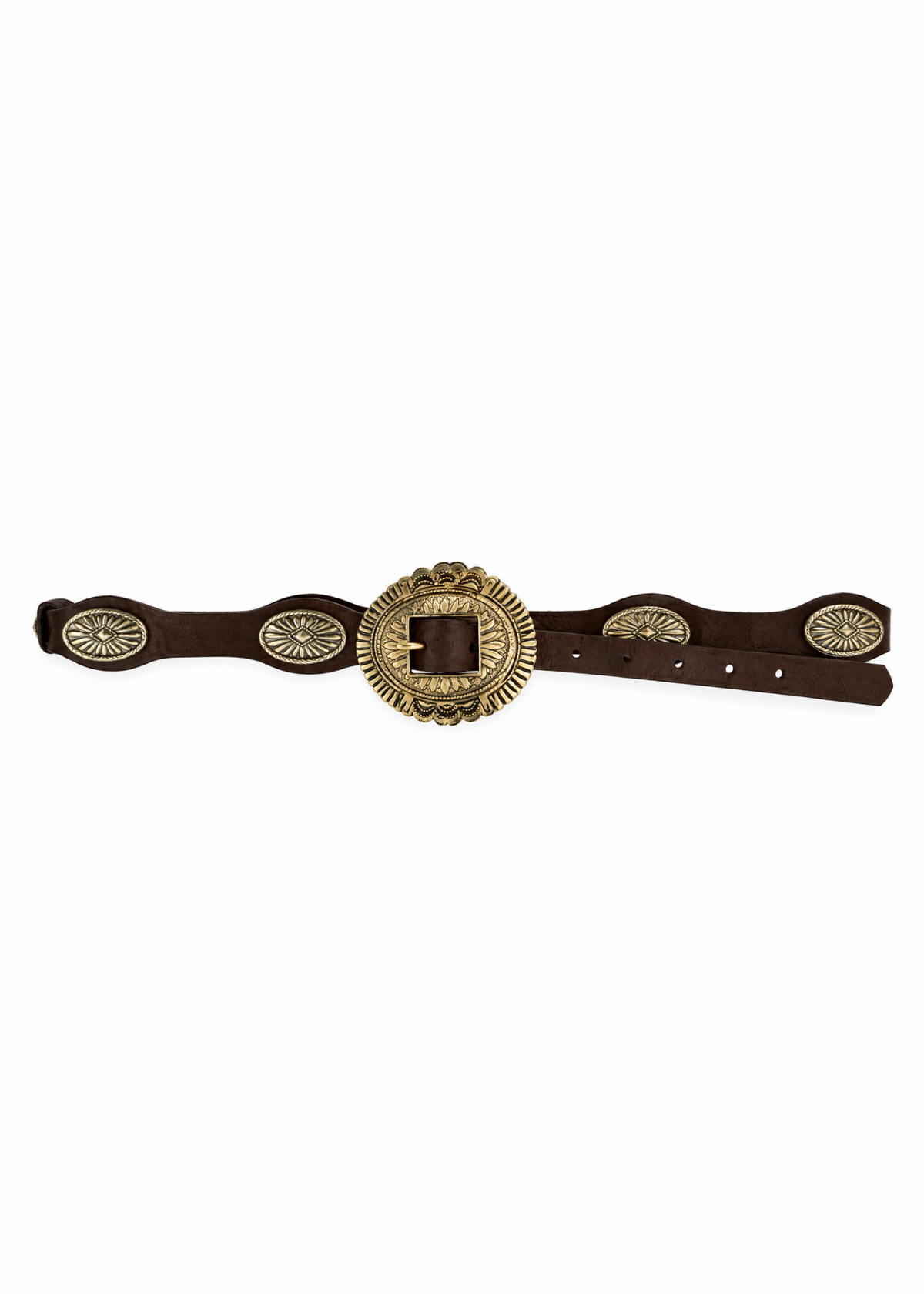 Cintura Western con Fibbia Vintage moro