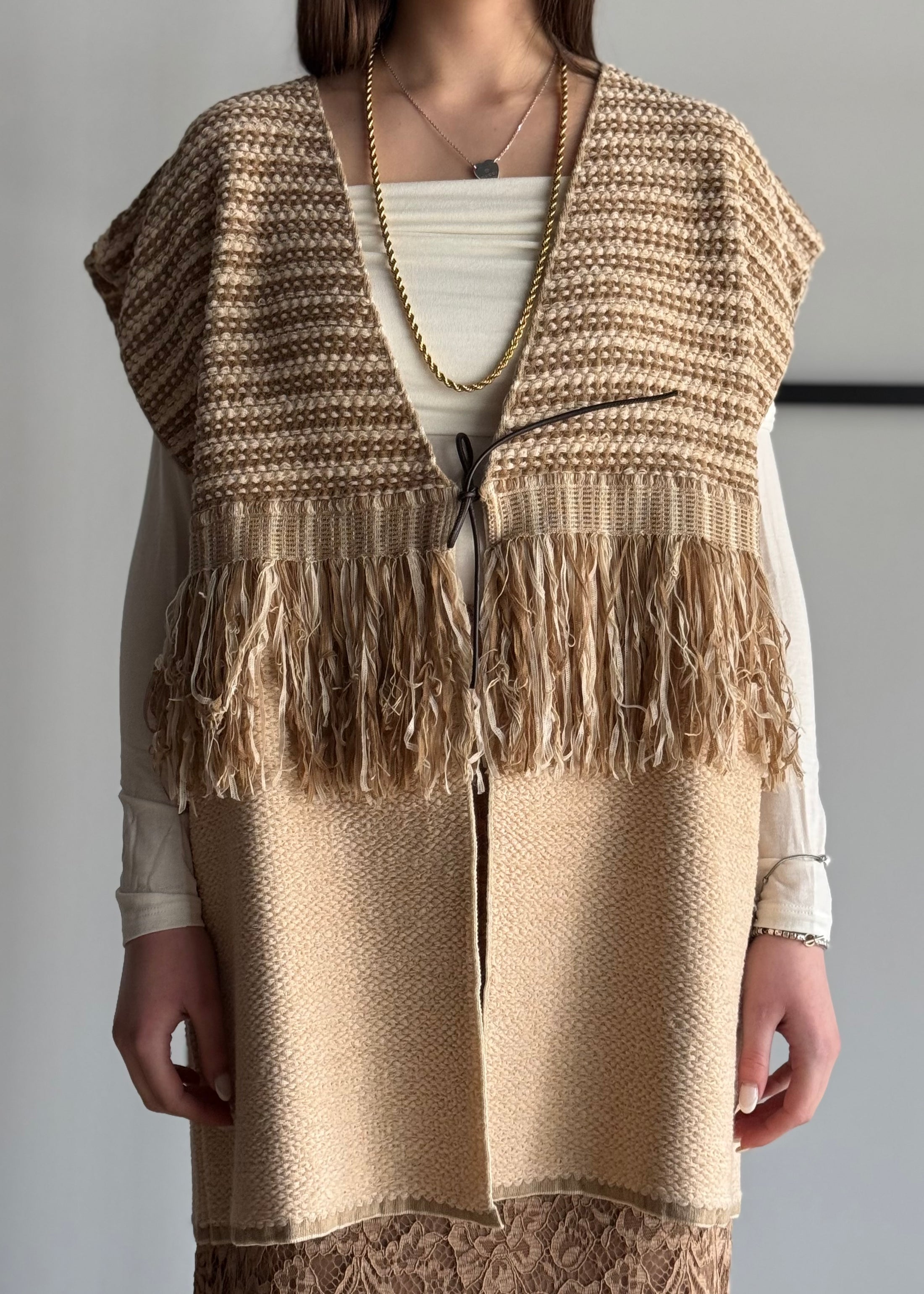 Gilet KONTATTO in maglia bouclé