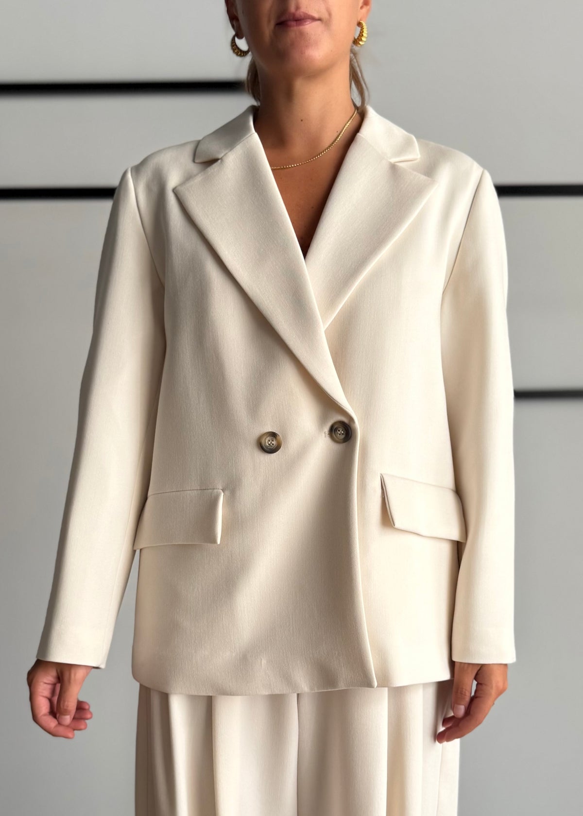 Blazer panna doppiopetto - PHILIALOFT