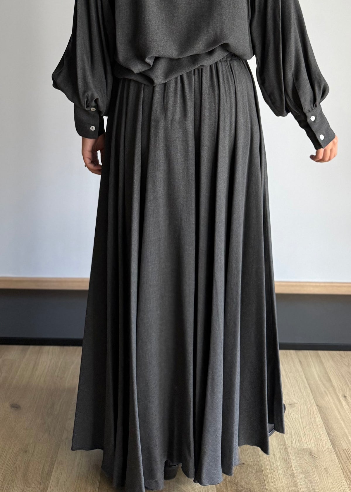 Gonna maxi fluida antracite - PHILIALOFT