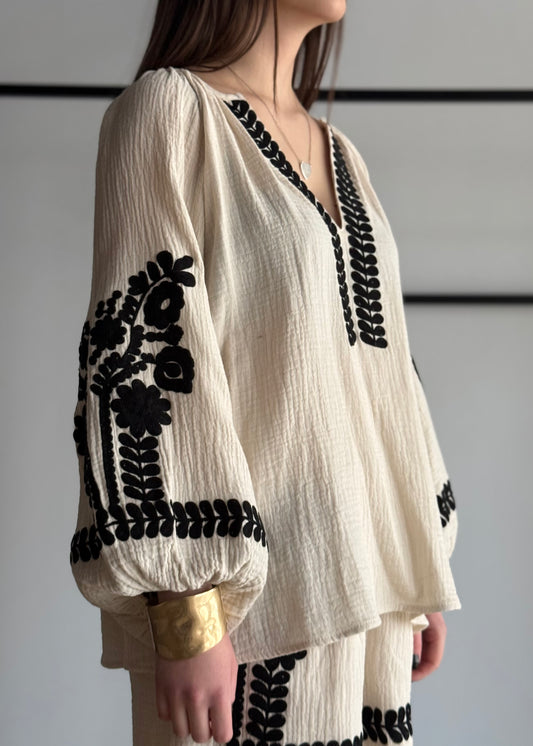 Blusa PHILIALOFT ricamata