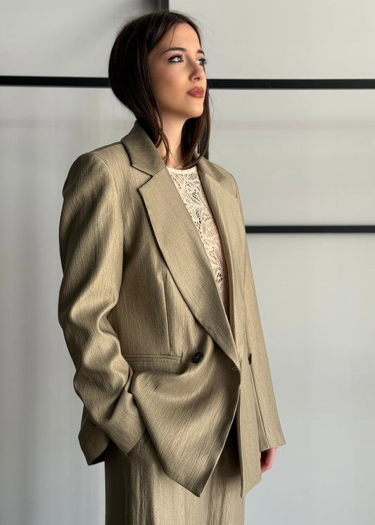 Giacca doppiopetto ZAHJR satinata