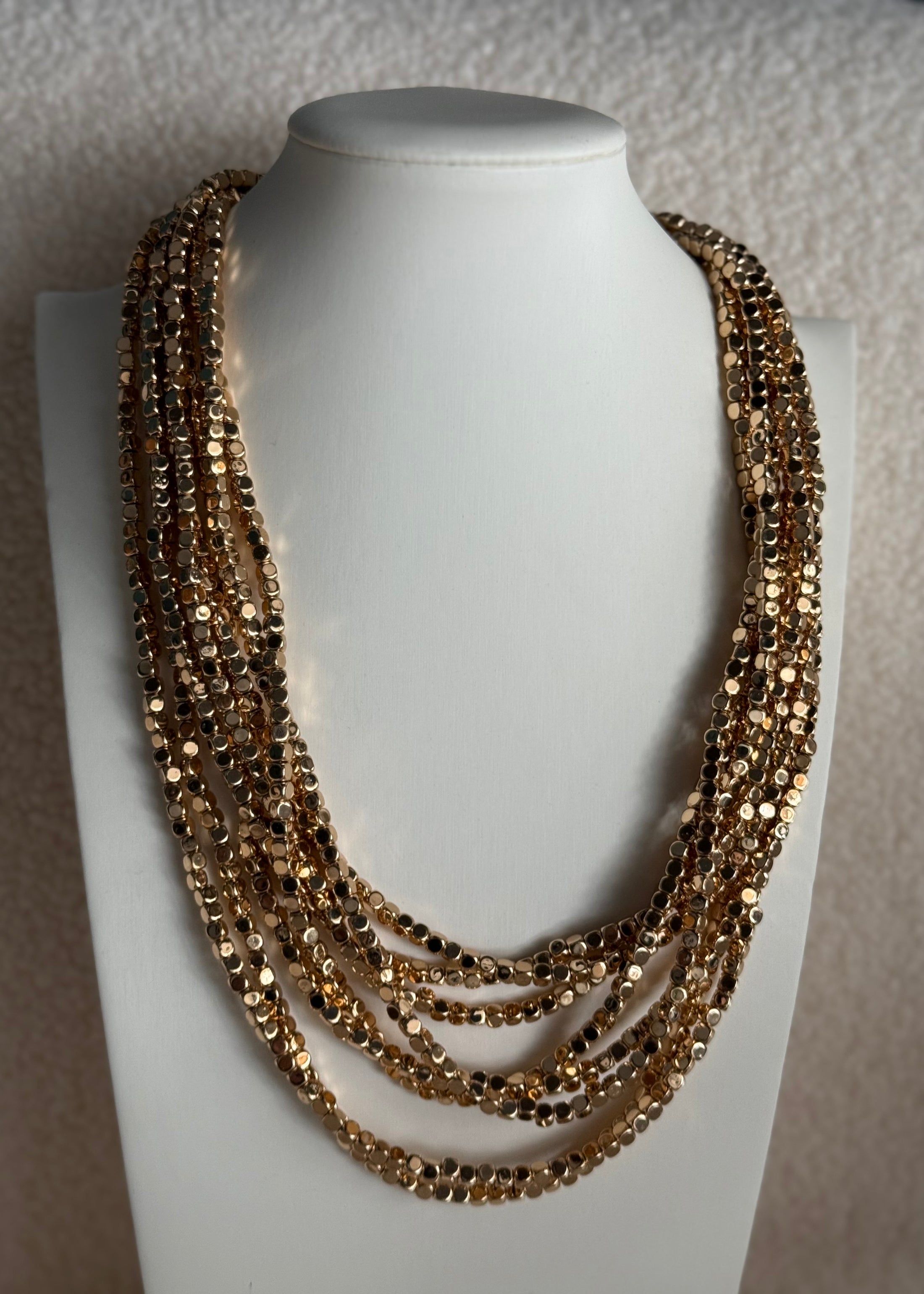 Collana THEVICE multistrato dorata