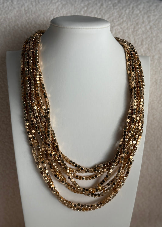 Collana THEVICE multistrato dorata