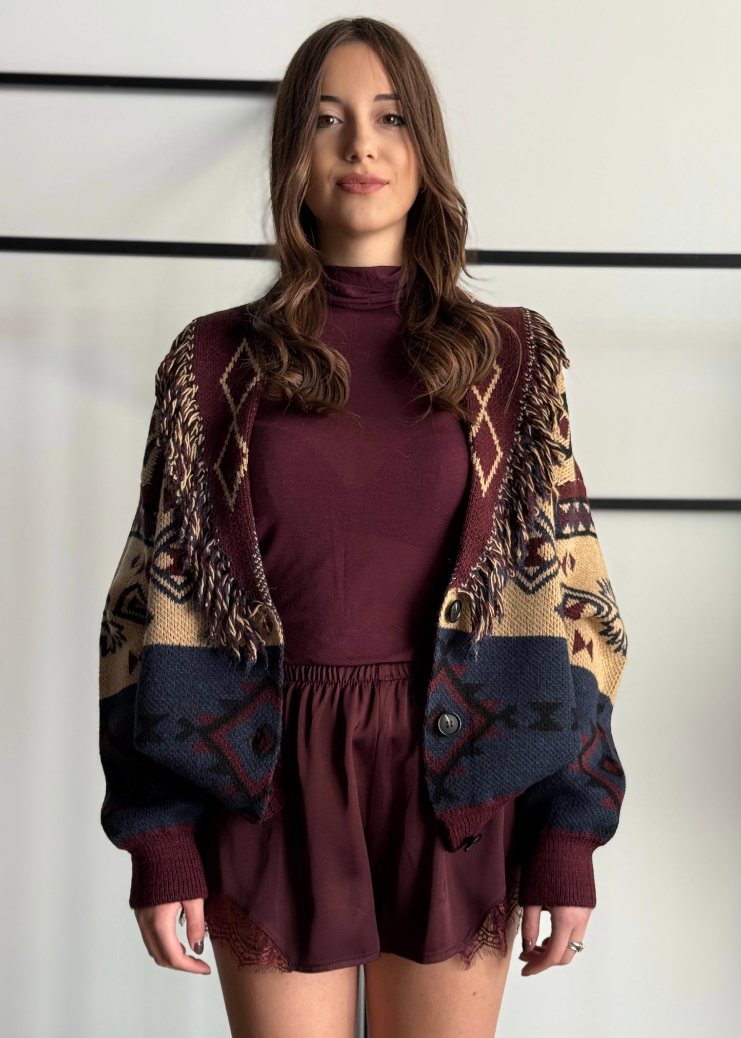 Cardigan ZAHJR jacquard