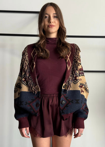 Cardigan ZAHJR jacquard