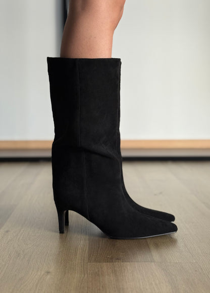 Stivale THEVICE nero in camoscio