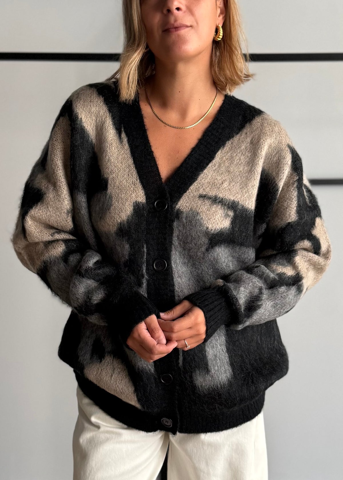 Cardigan fantasia camouflage - KONTATTO