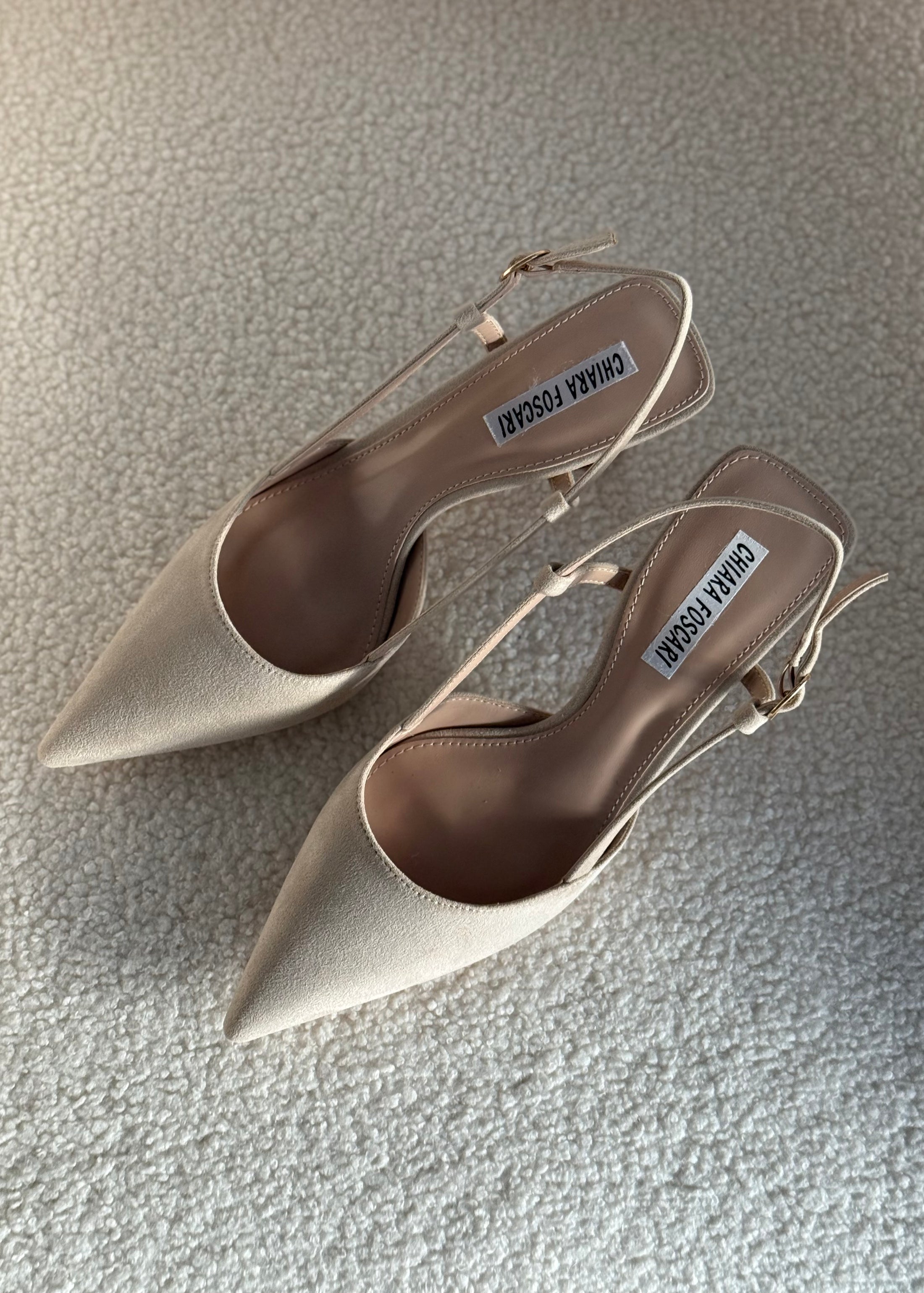 Slingback THEVICE in suede beige