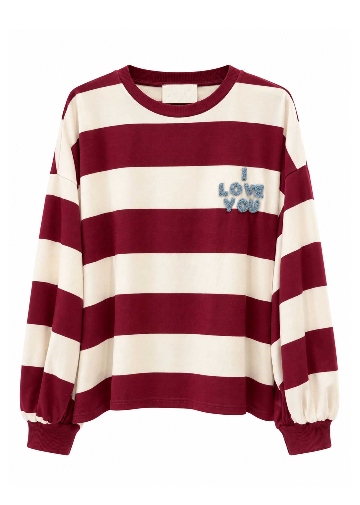 T-shirt manica lunga rigata - ZAHJR