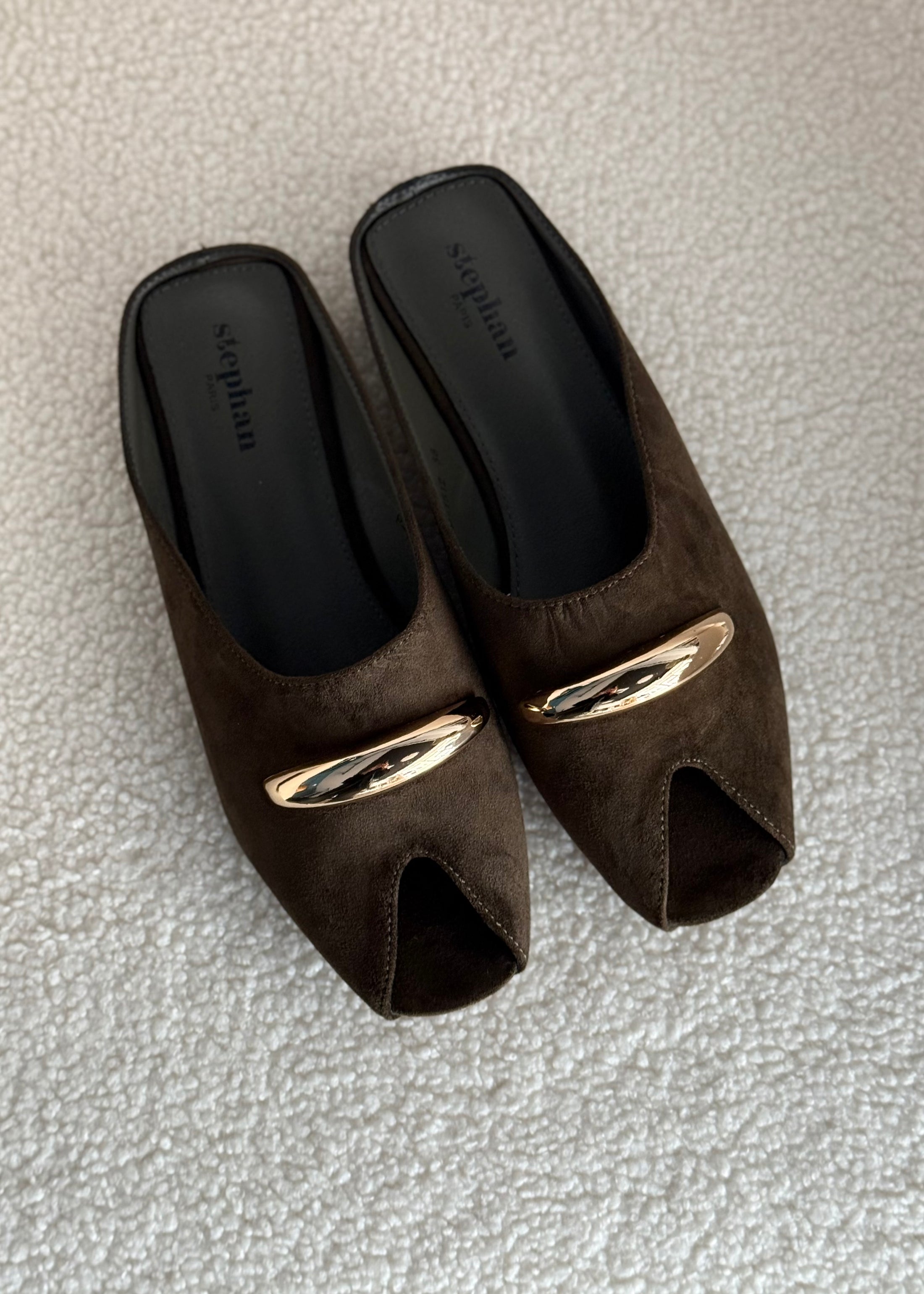 Mules THEVICE in suede verde militare