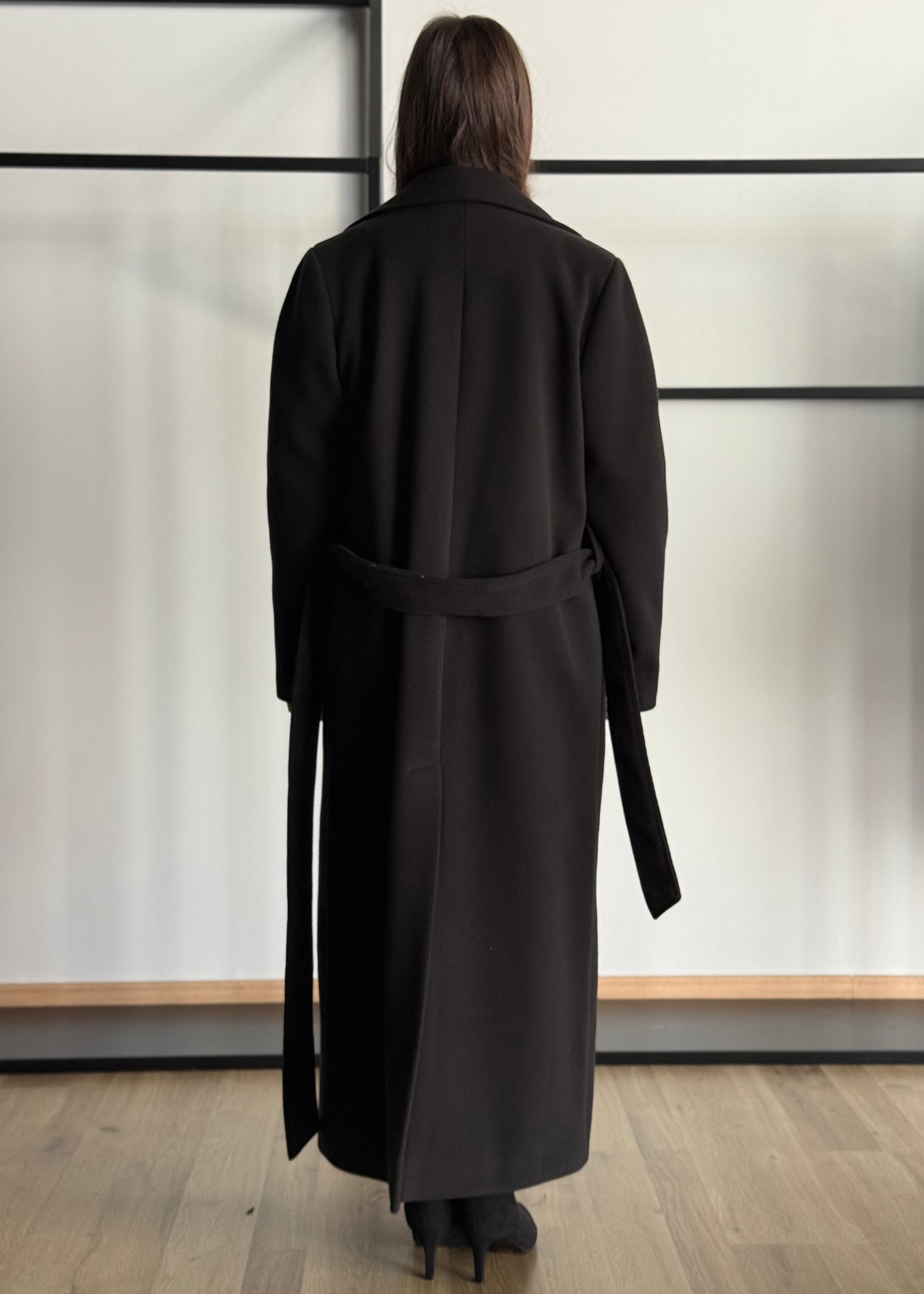 Cappotto lungo ZAHJR con cintura