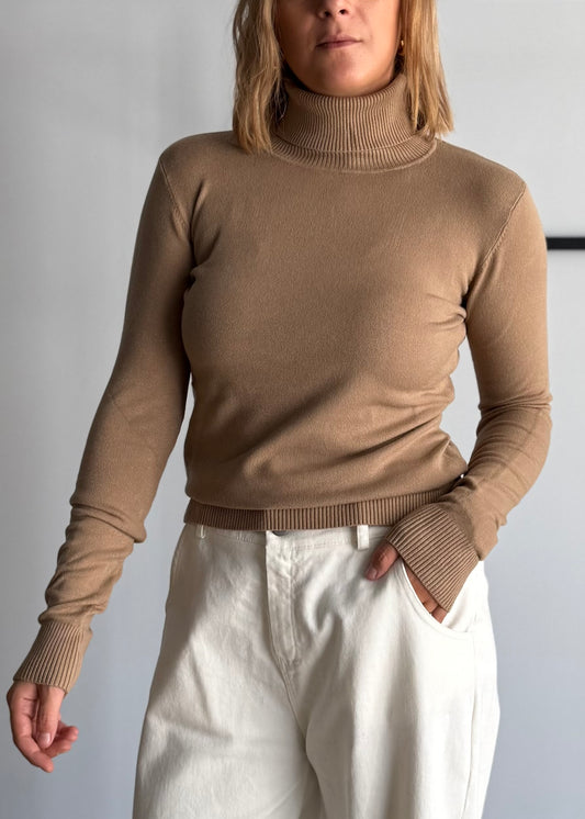 Dolcevita in maglia camel - ZAHJR