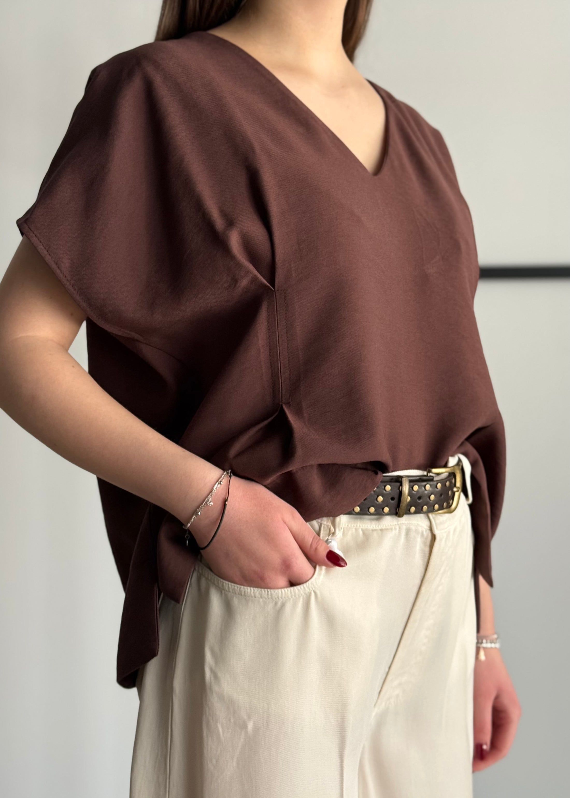 Blusa PHILIALOFT con scollo a V