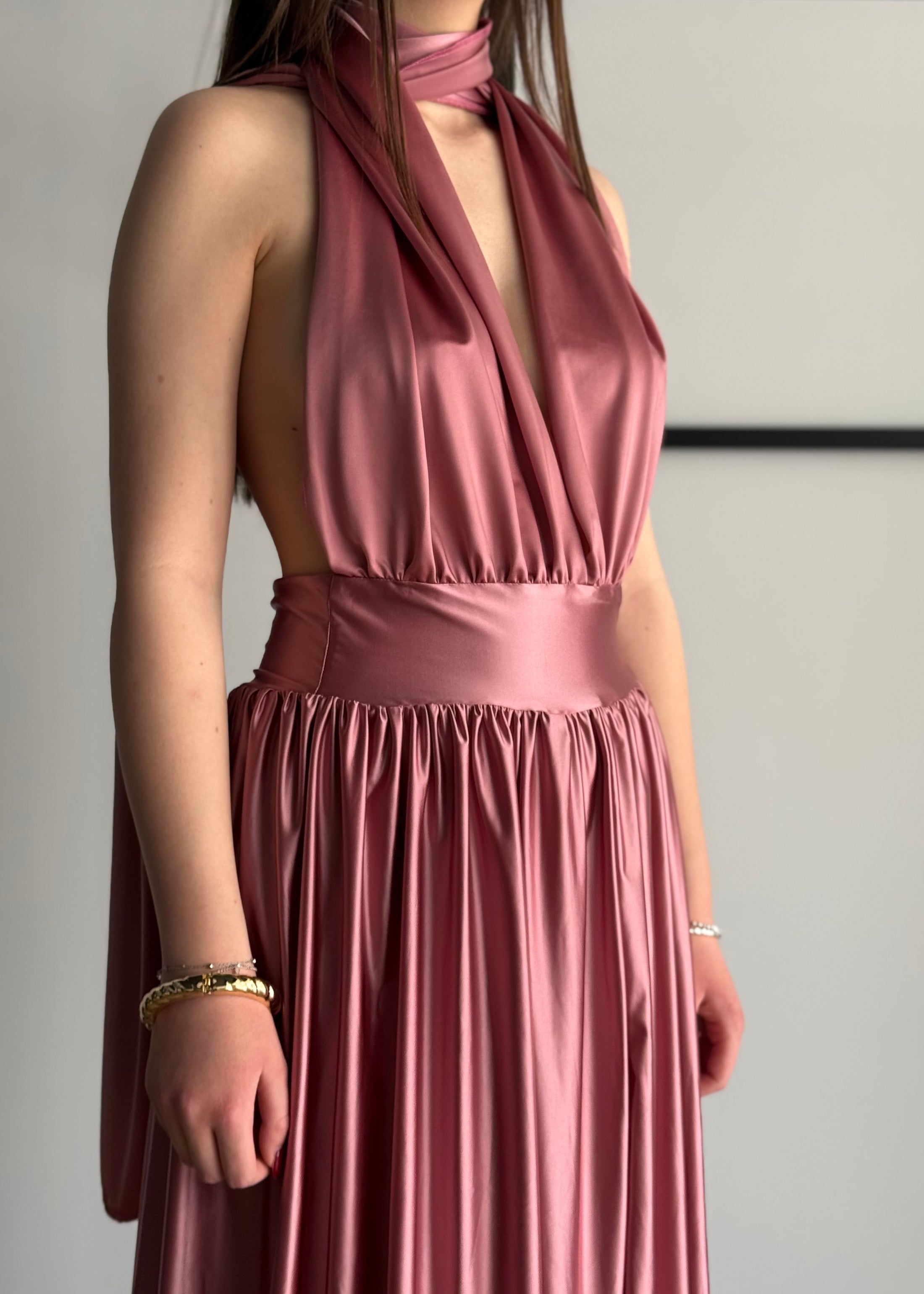 Abito trasformabile MISSUNIKE rosa malva