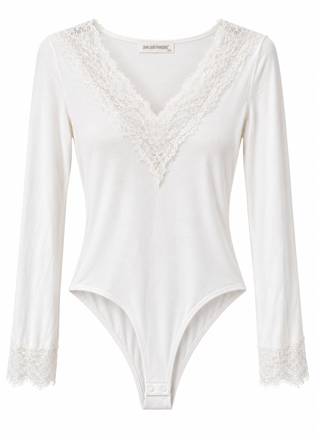 Body crema con pizzo