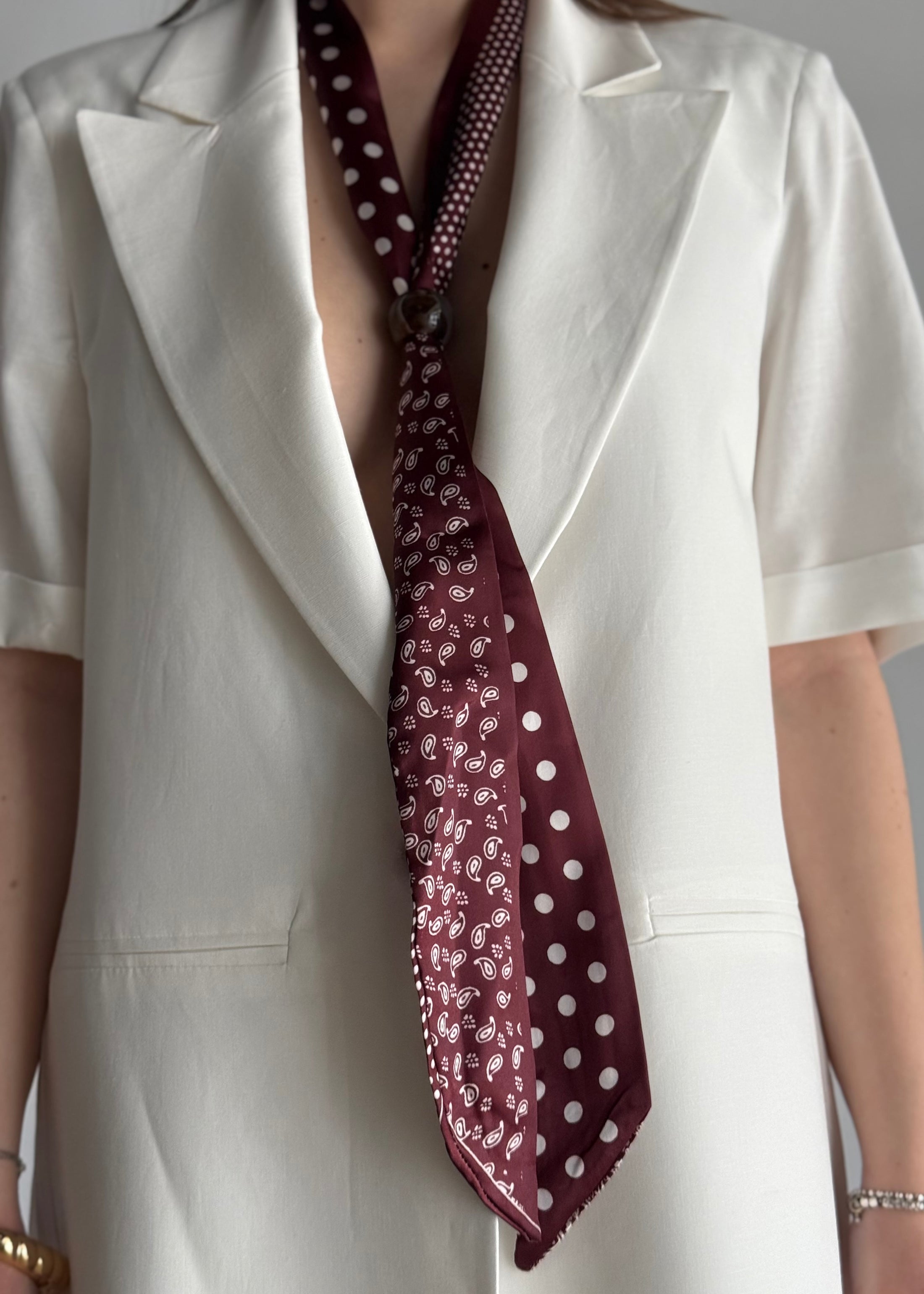 Blazer monopetto ZAHJR con foulard
