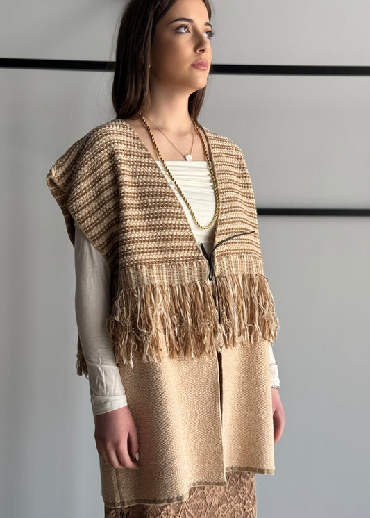 Gilet KONTATTO in maglia bouclé