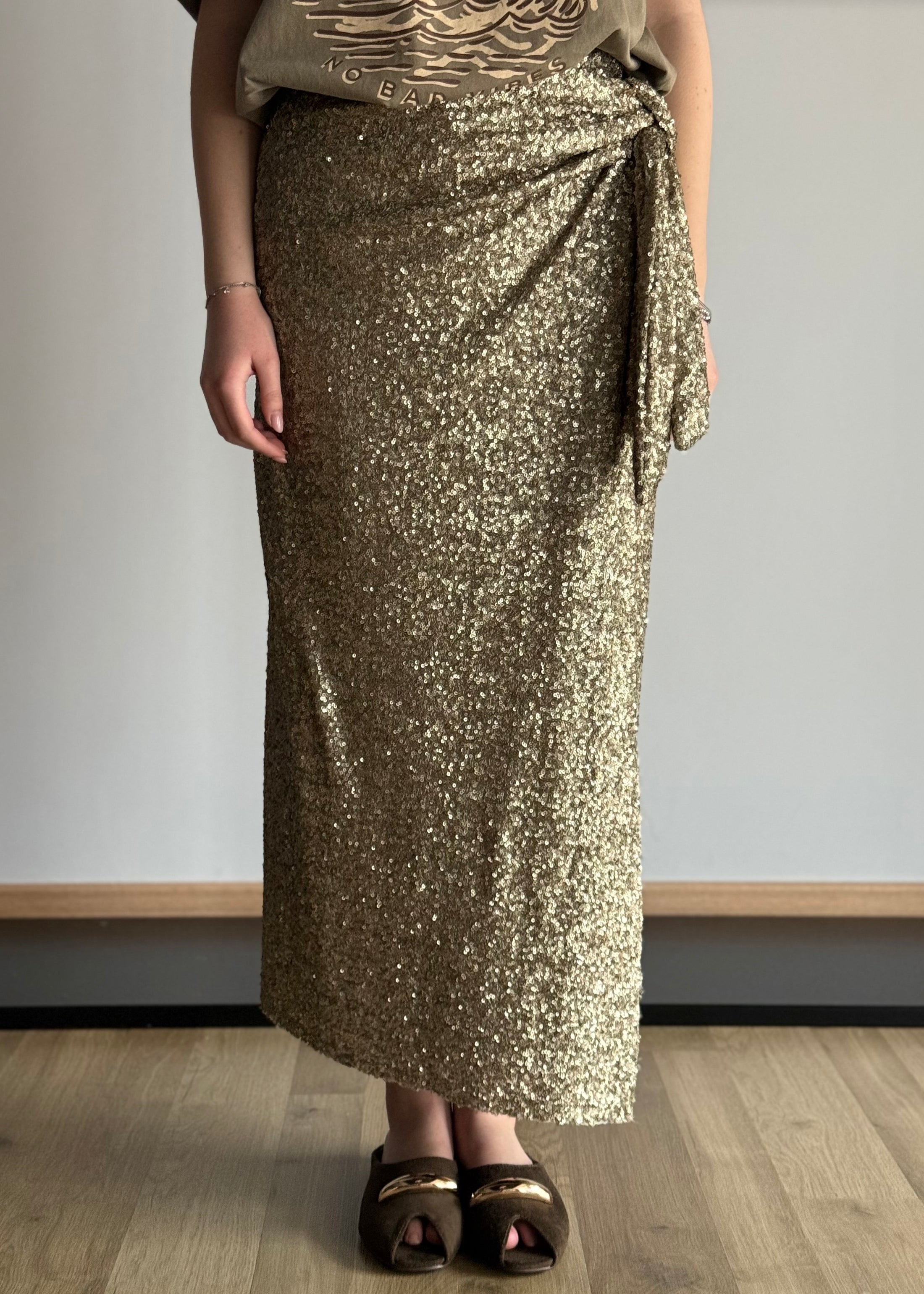 Gonna PHILIALOFT midi con paillettes