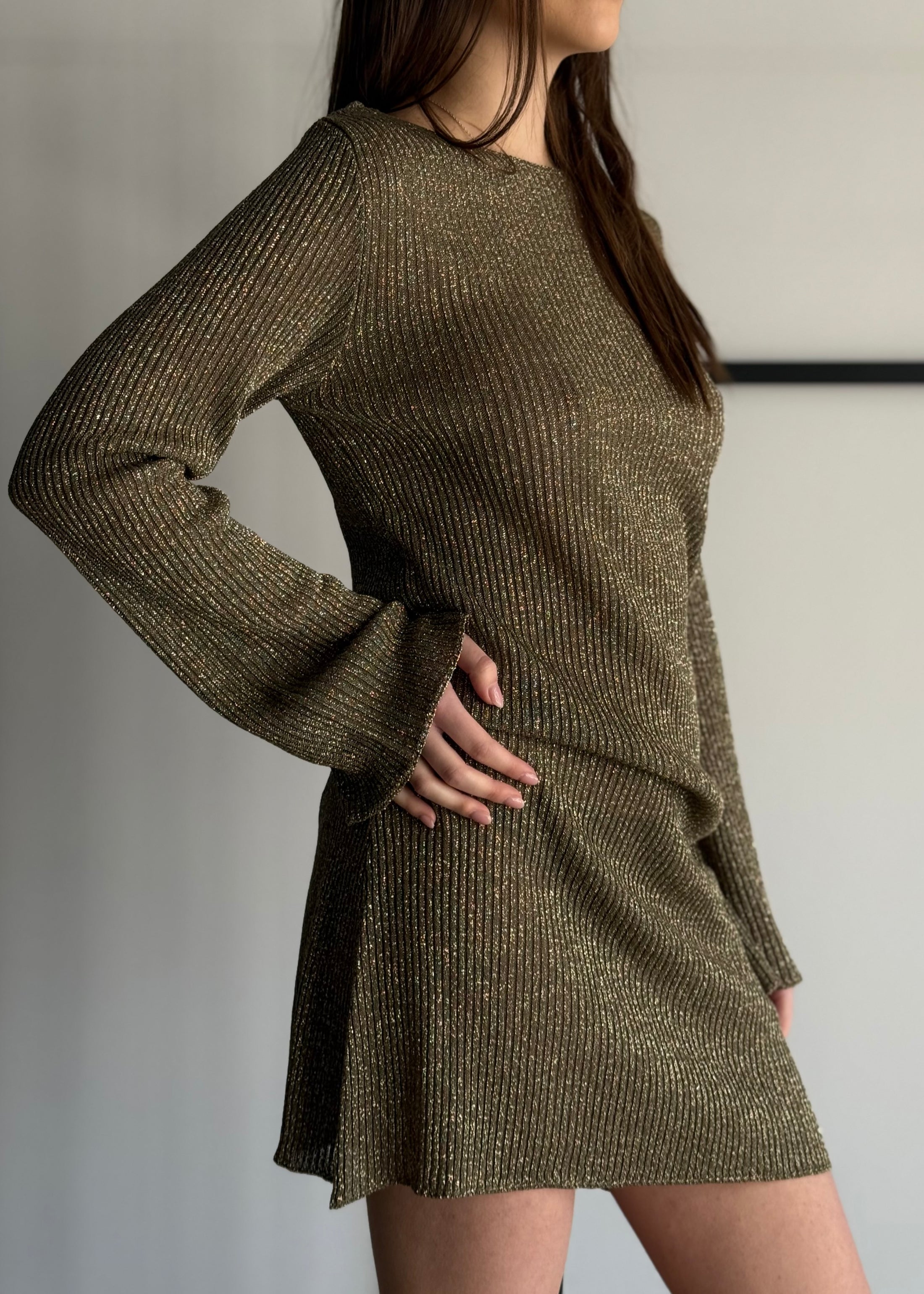 Abito KONTATTO in lurex militare