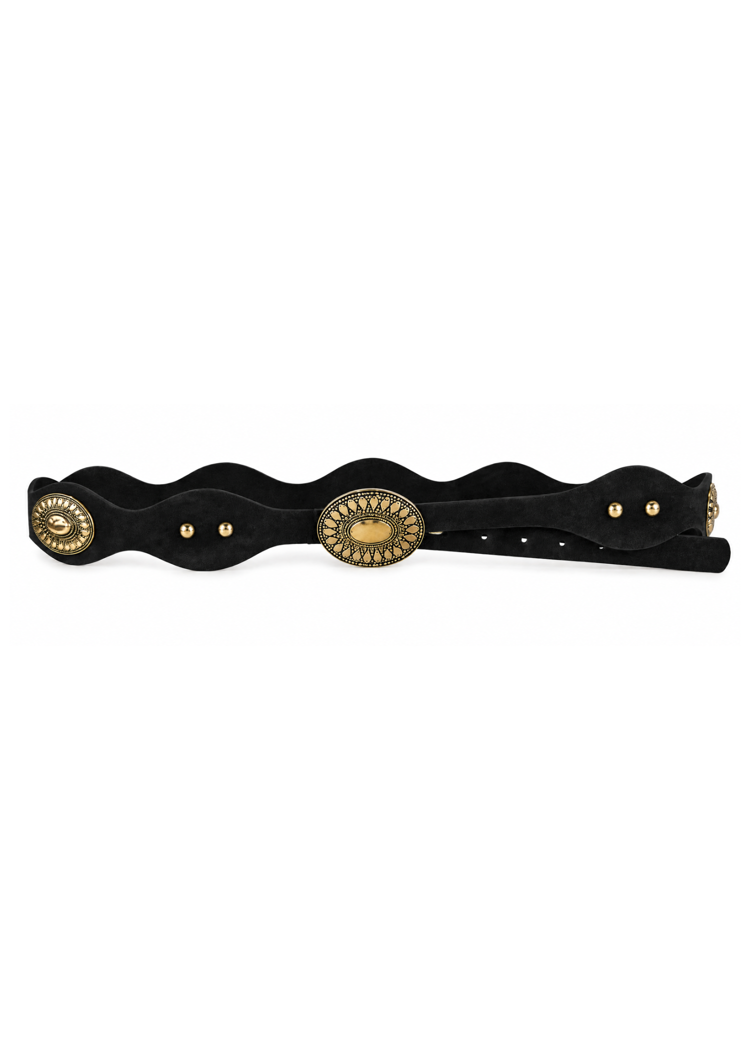 Cintura Concho Western nera