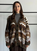 Carica l'immagine nel visualizzatore della galleria, Cardigan ZAHJR jacquard oversize
