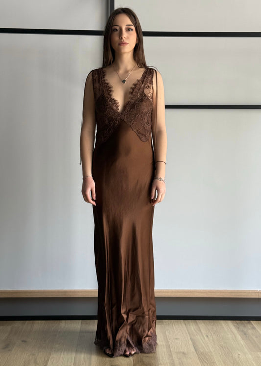 Abito lungo KONTATTO con pizzo
