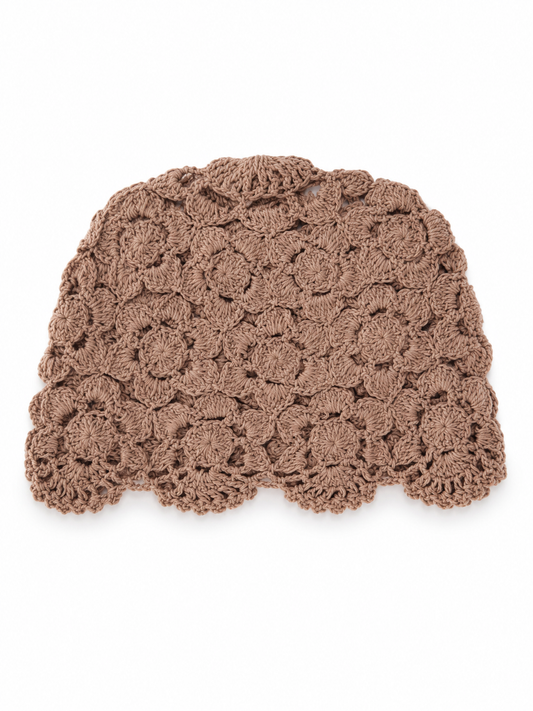 Cappello Crochet Tortora Artigianale