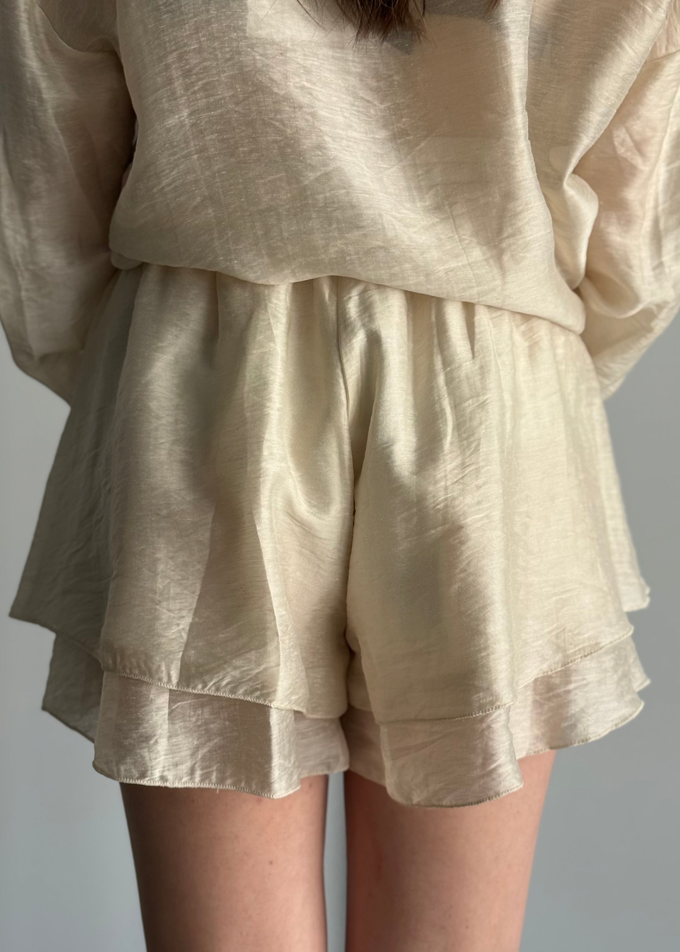Short PHILIALOFT con inserti in crochet