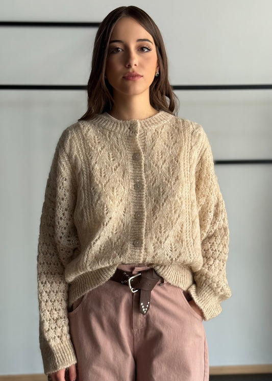 Cardigan in mohair -KONTATTO