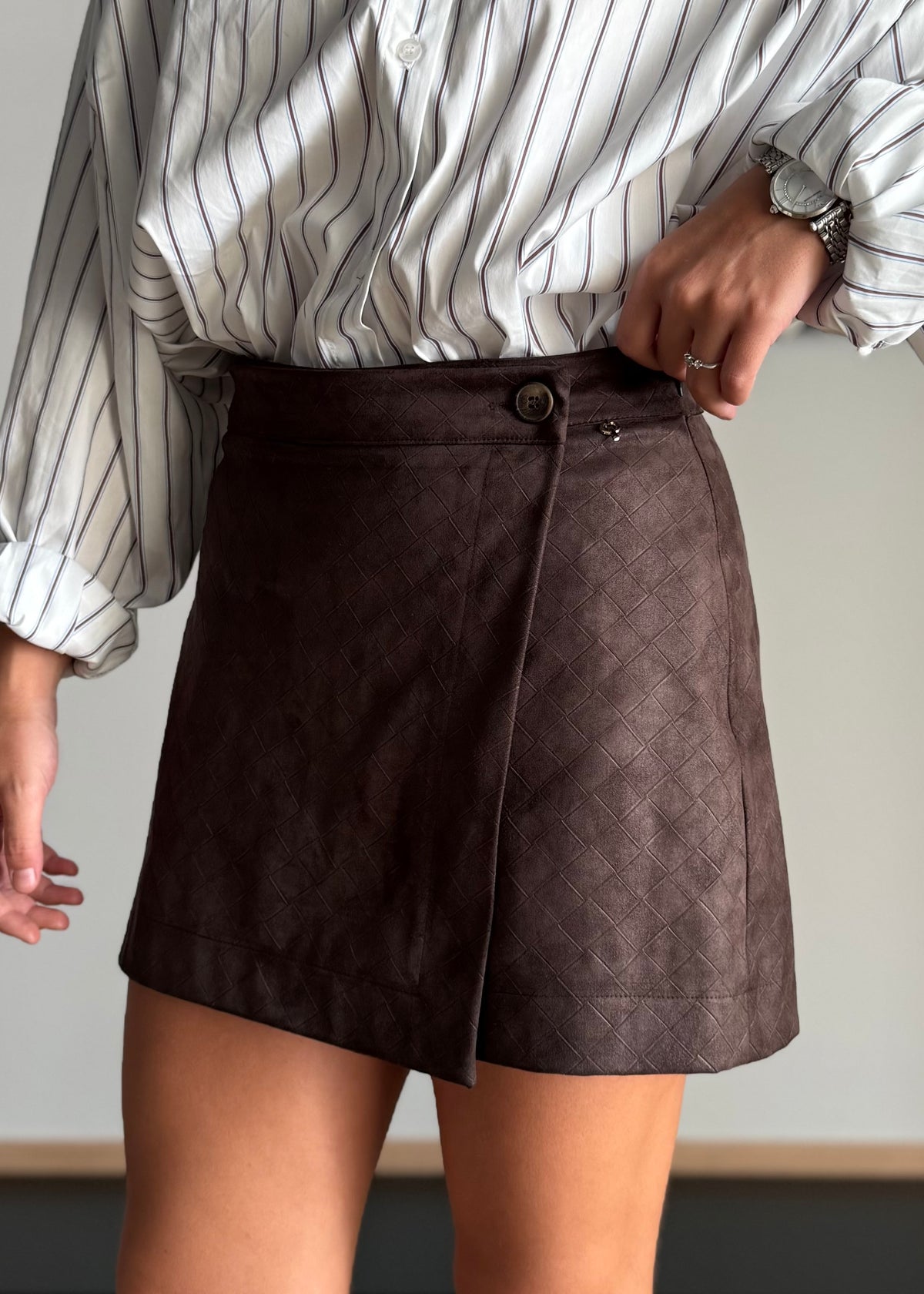 Short in suede moro - PHILIALOFT
