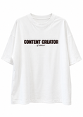 Carica l'immagine nel visualizzatore della galleria, T-shirt over bianca content creator - KONTATTO
