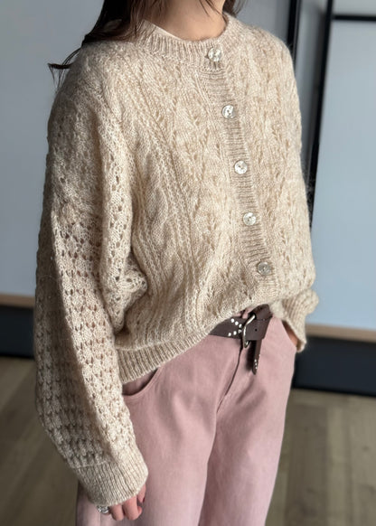 Cardigan in mohair -KONTATTO
