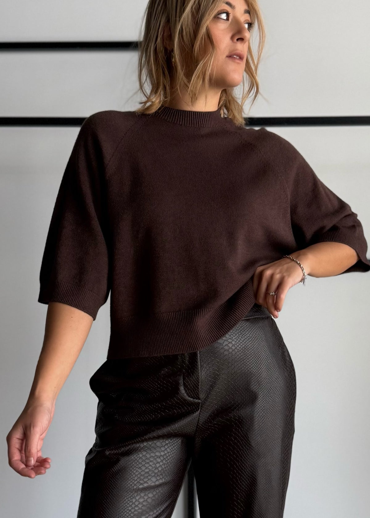 Maglia con maniche a 3/4 moro - PHILIALOFT