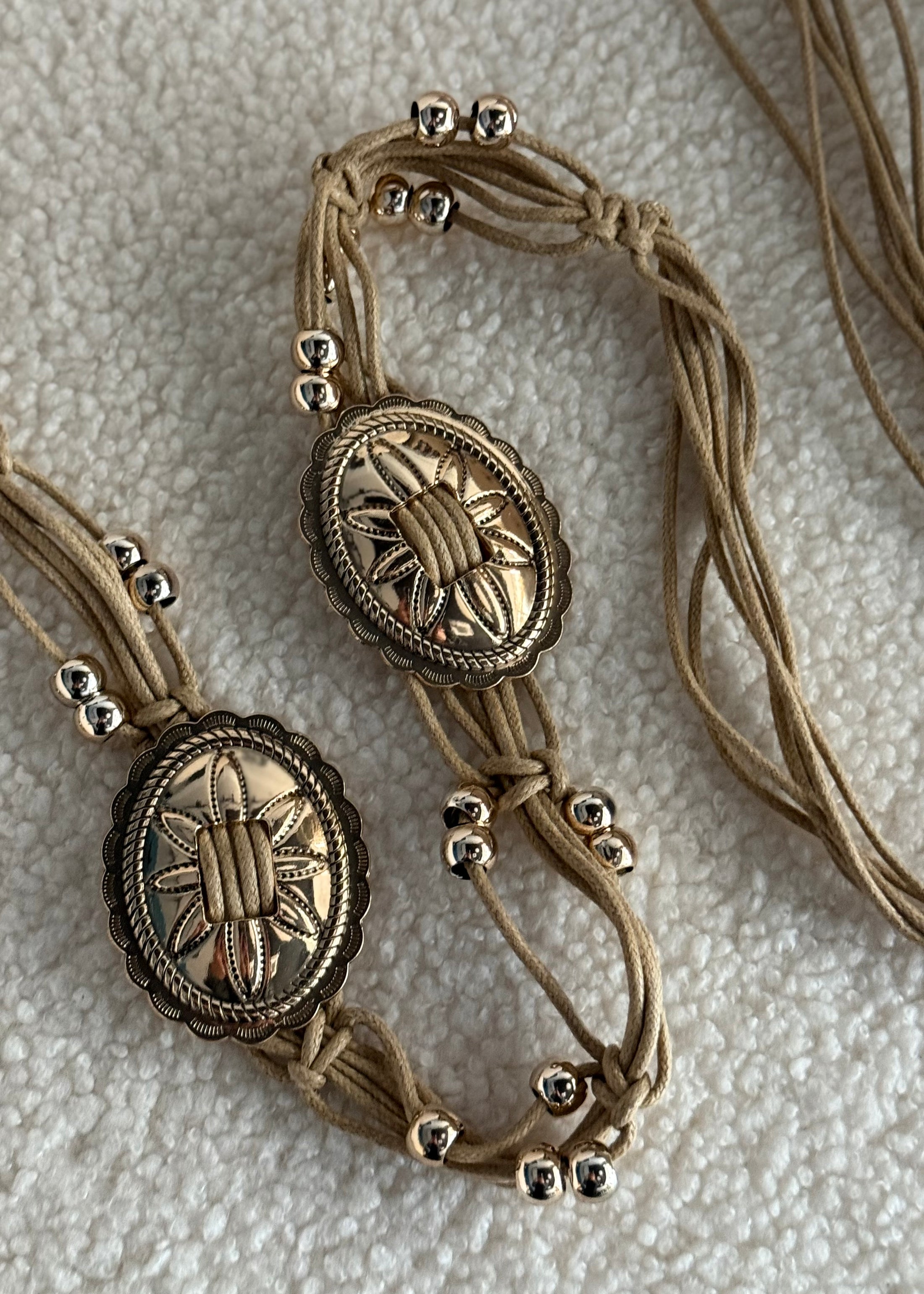 Cintura THEVICE in corda beige