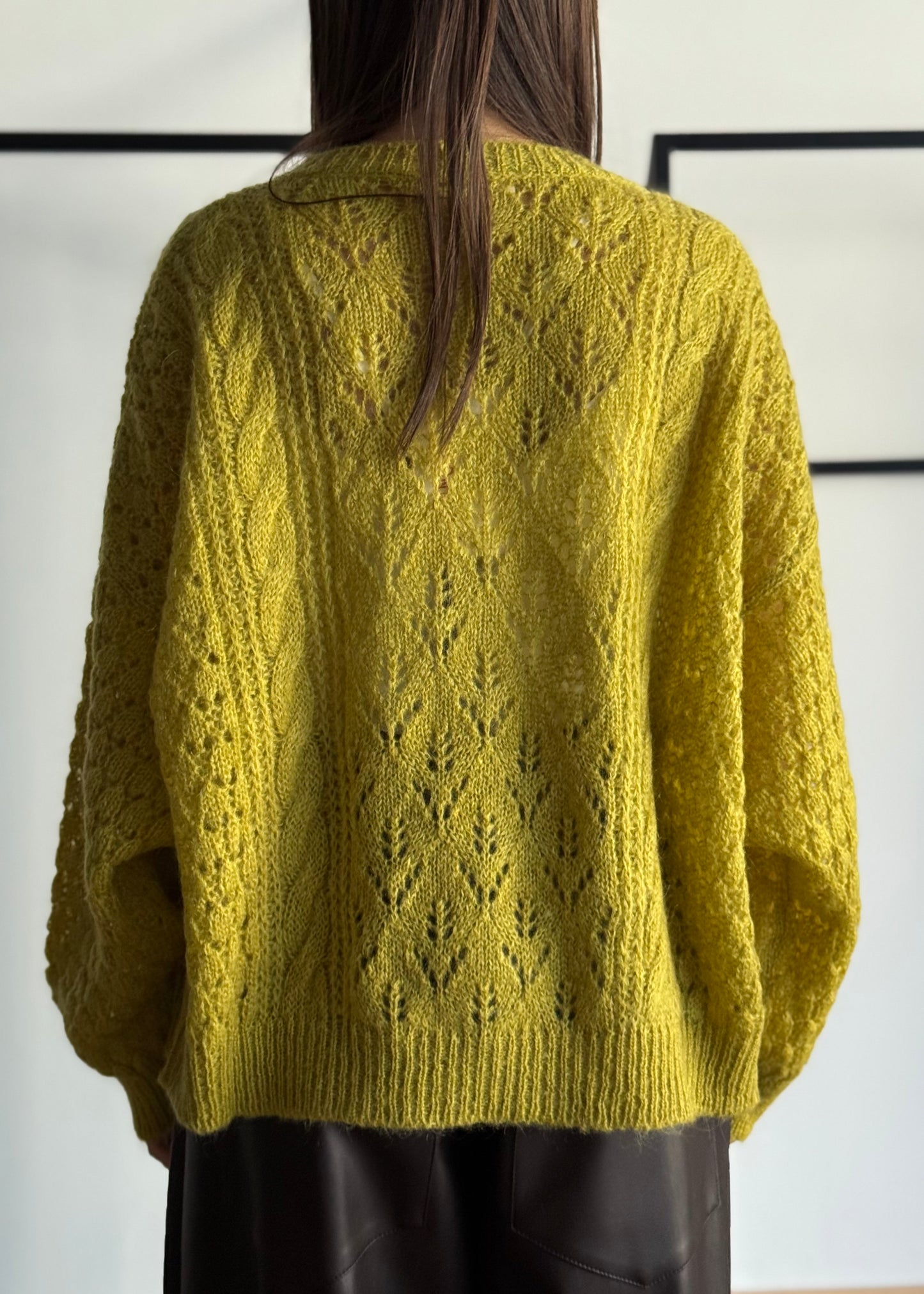 Cardigan in mohair -KONTATTO
