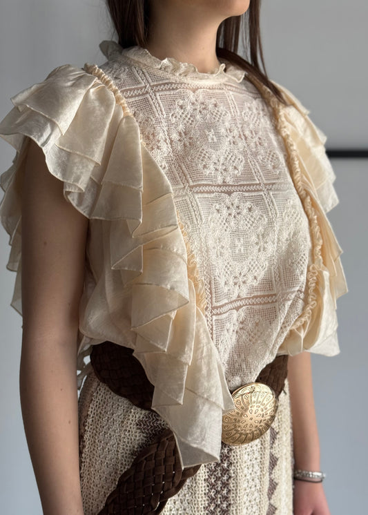 Top PHILIALOFT con rouches