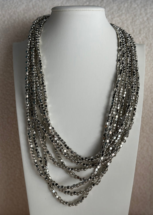 Collana THEVICE multistrato argento