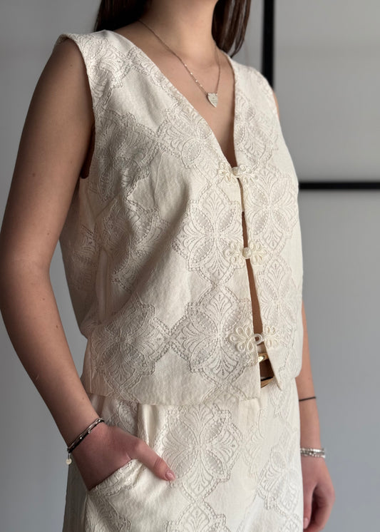 Gilet ZAHJR in pizzo