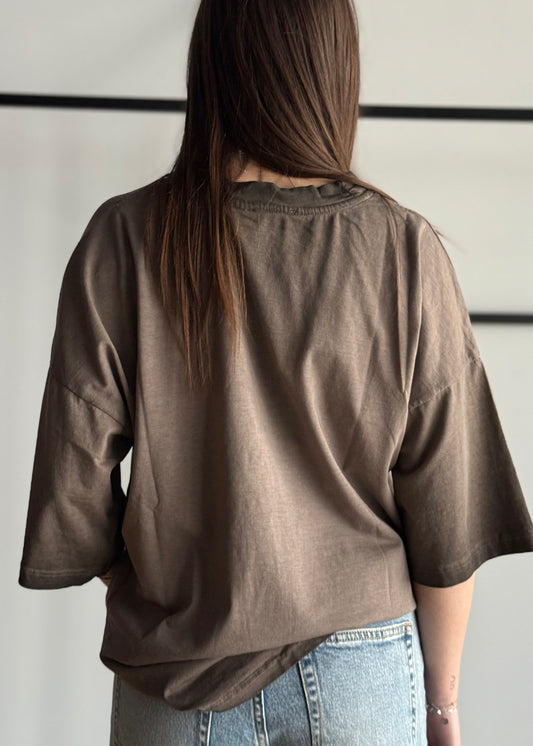 T-shirt KONTATTO con stampa vintage