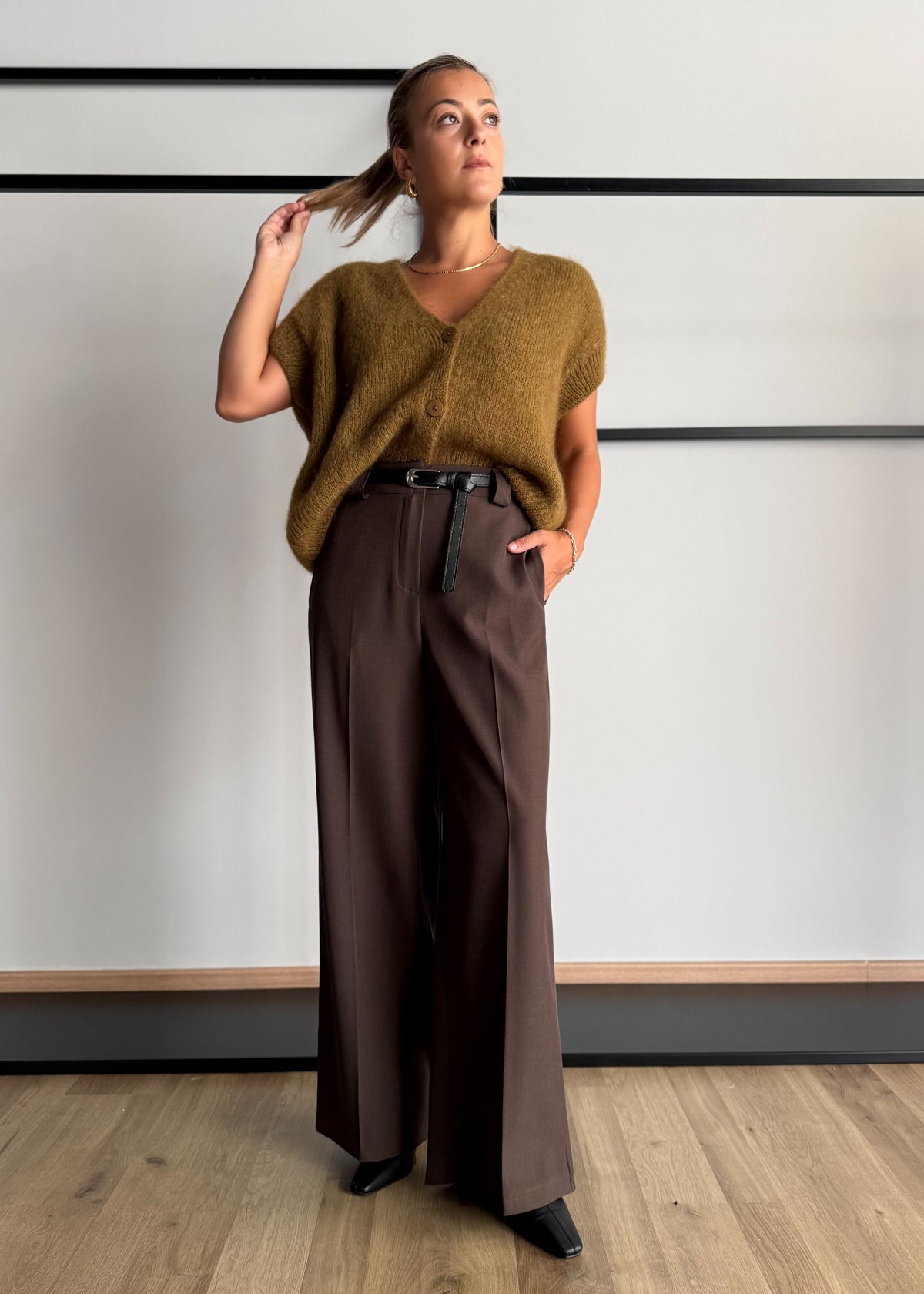 Gilet olio in maglia soft con bottoni - PHILIALOFT