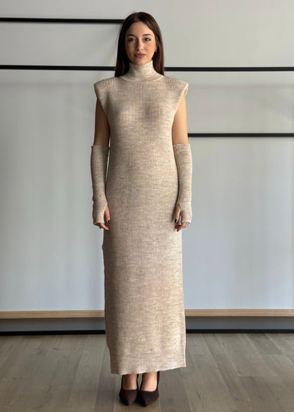 Abito KONTATTO in maglia con manicotti