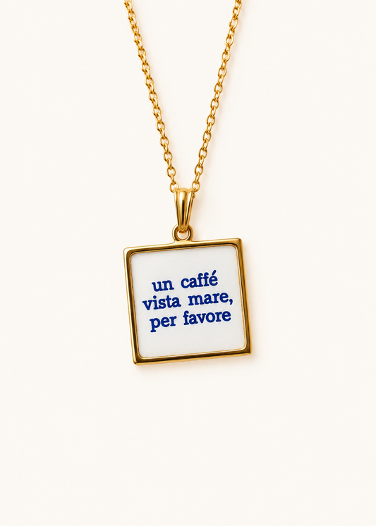 Collana un caffè vista mare, per favore