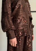Carica l'immagine nel visualizzatore della galleria, Camicia ZAHJR con paillettes moro
